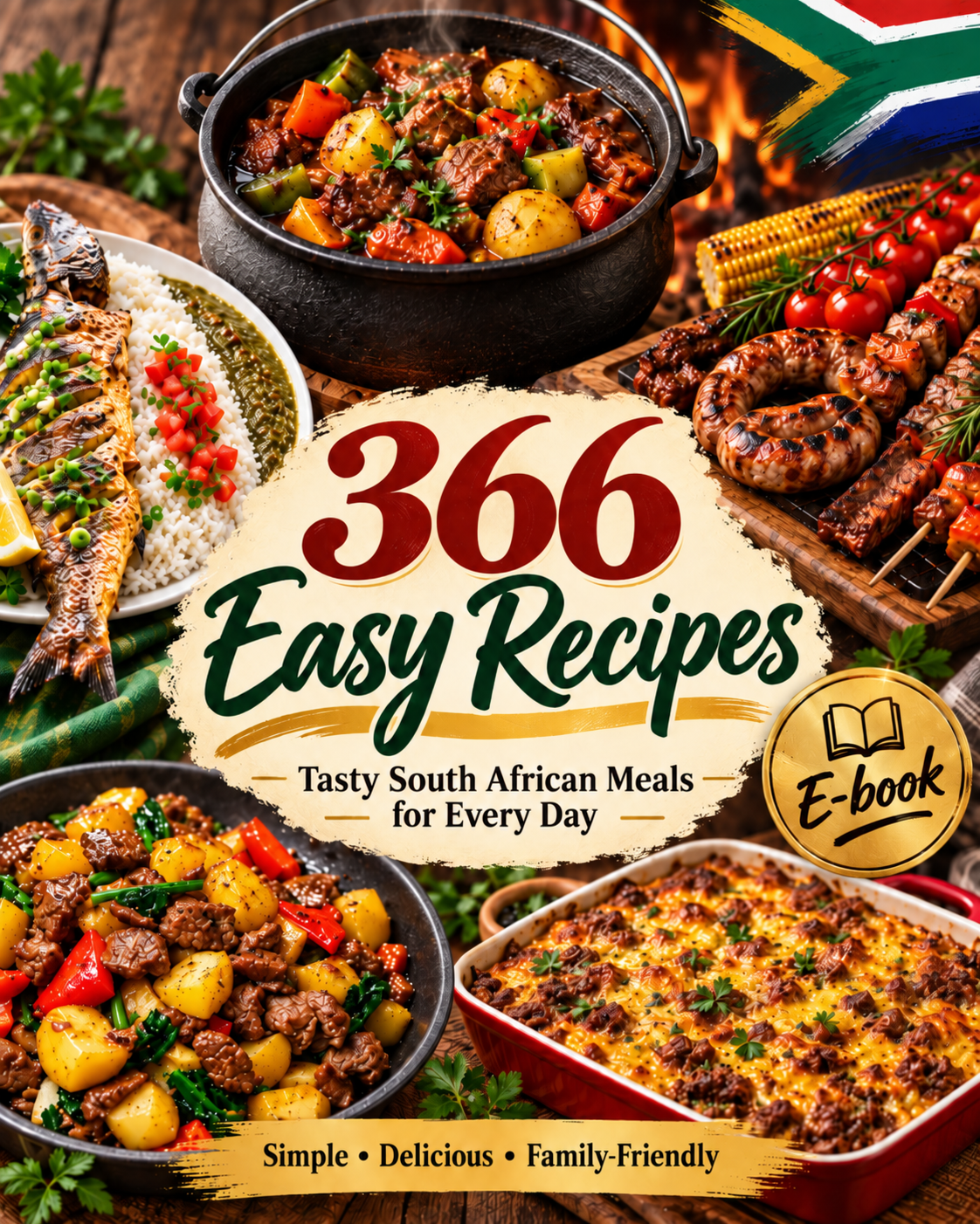 366 Easy Recipes — Tasty South African Meals for Every Day e-book cover